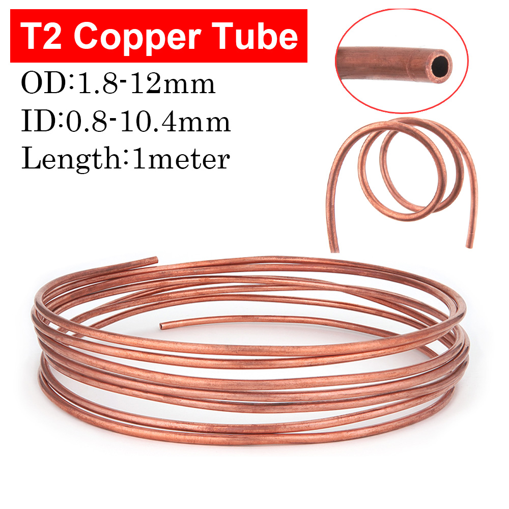 Copper Wire Roll - 1 Metr Miękki rurek miedziany T2