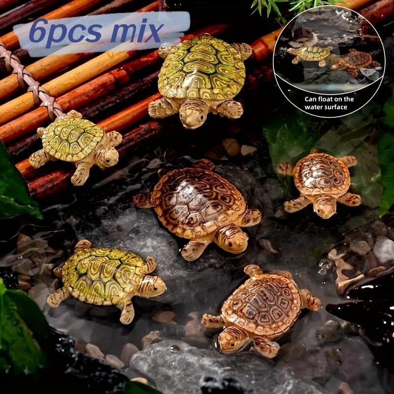 Bonsai Gardenia - 6 Miniatur Żółwi do Dekoracji Akwarium,
