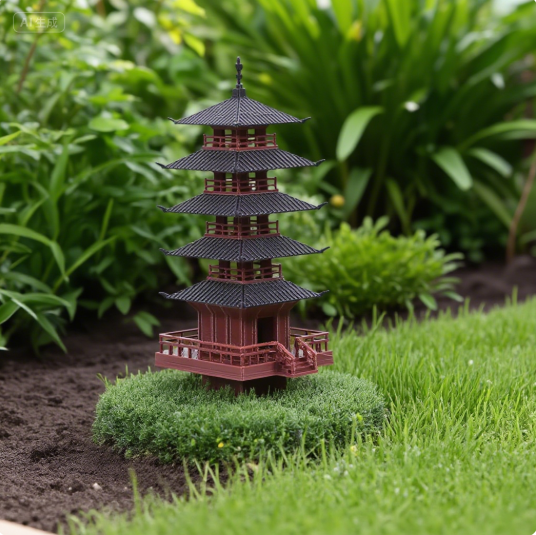 Bonsai Garden Mini - Ogród Akwarium Bonsai Dekoracja Mini Pagoda