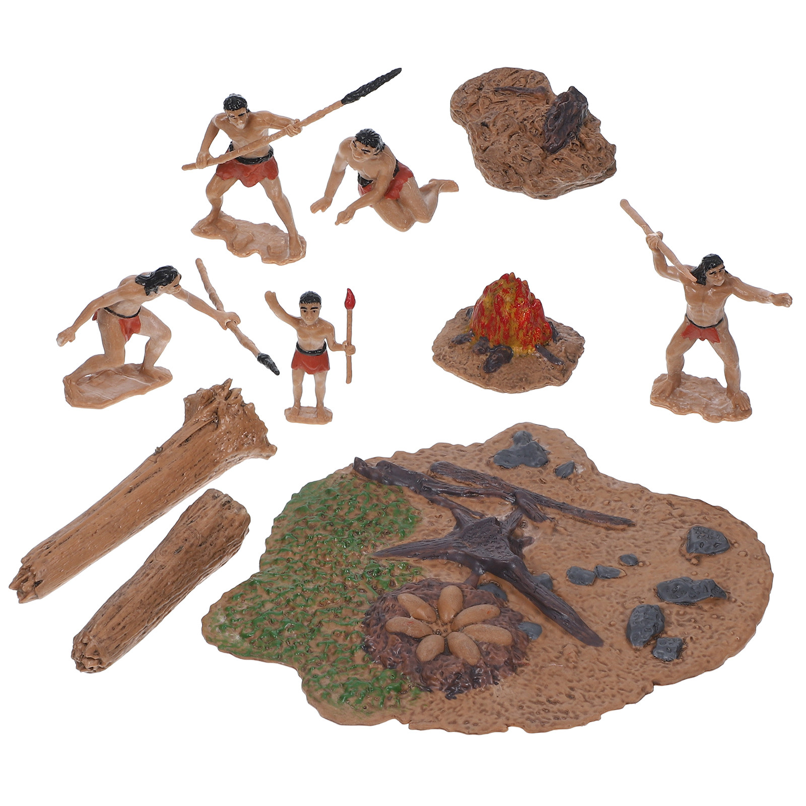 Bonsai Garden Mini - 1 zestaw miniaturowych prymitywnych figurek ludzi,