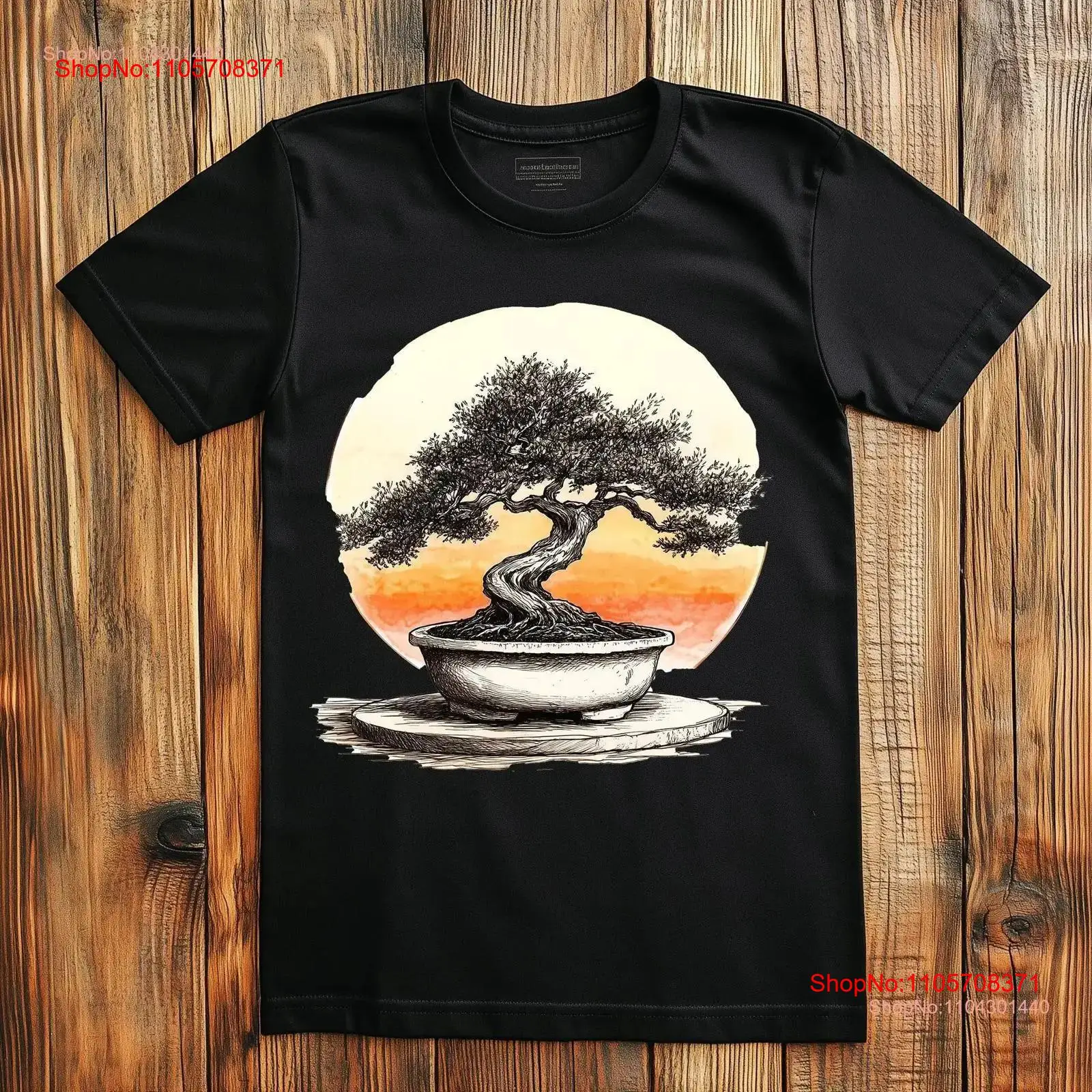 Bonsai Garden Art - Japońska koszulka z motywem bonsai, sztuka