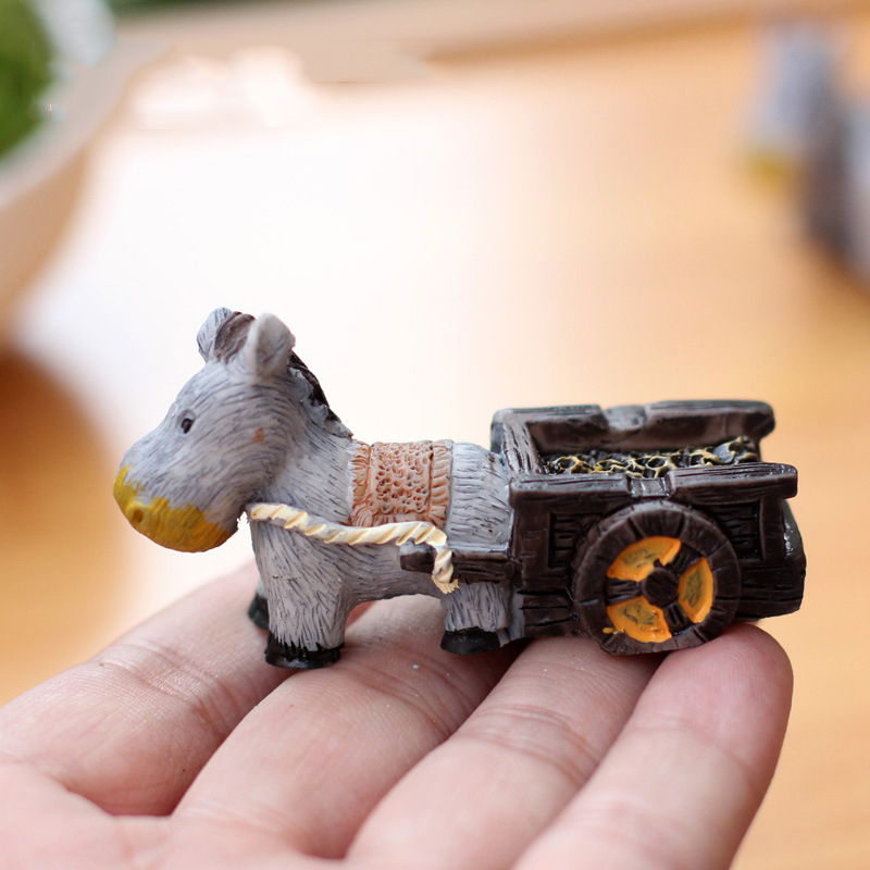 Figurki zwierząt Mini osioł ci – Bonsai Garden Japan recenzja i cena