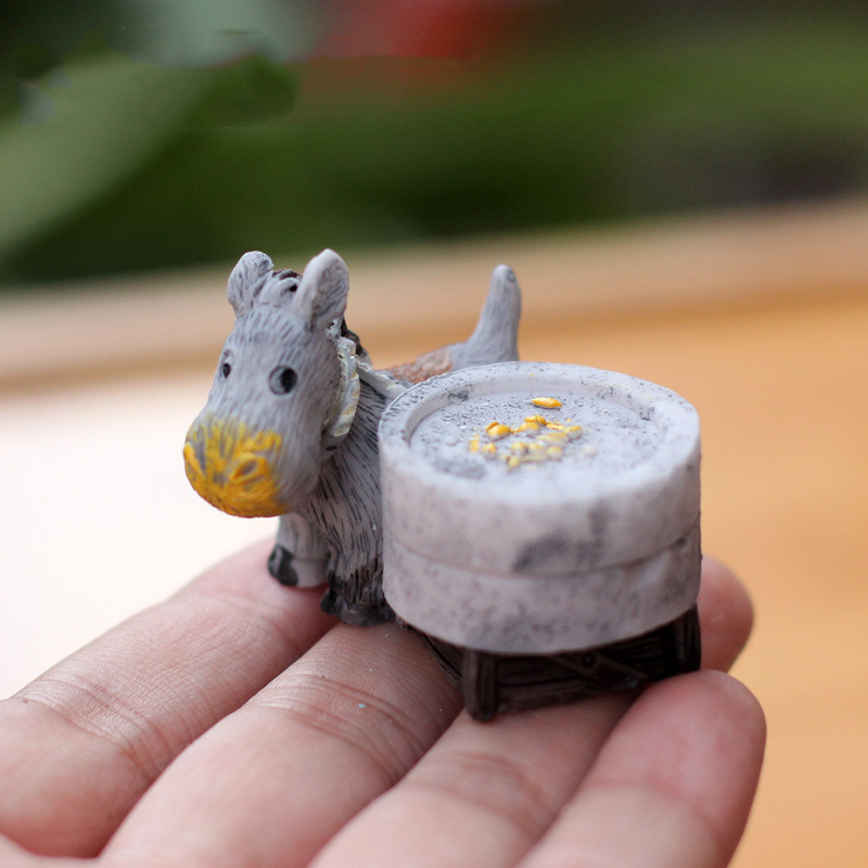 Figurki zwierząt Mini osioł ci – Bonsai Garden Japan recenzja i cena
