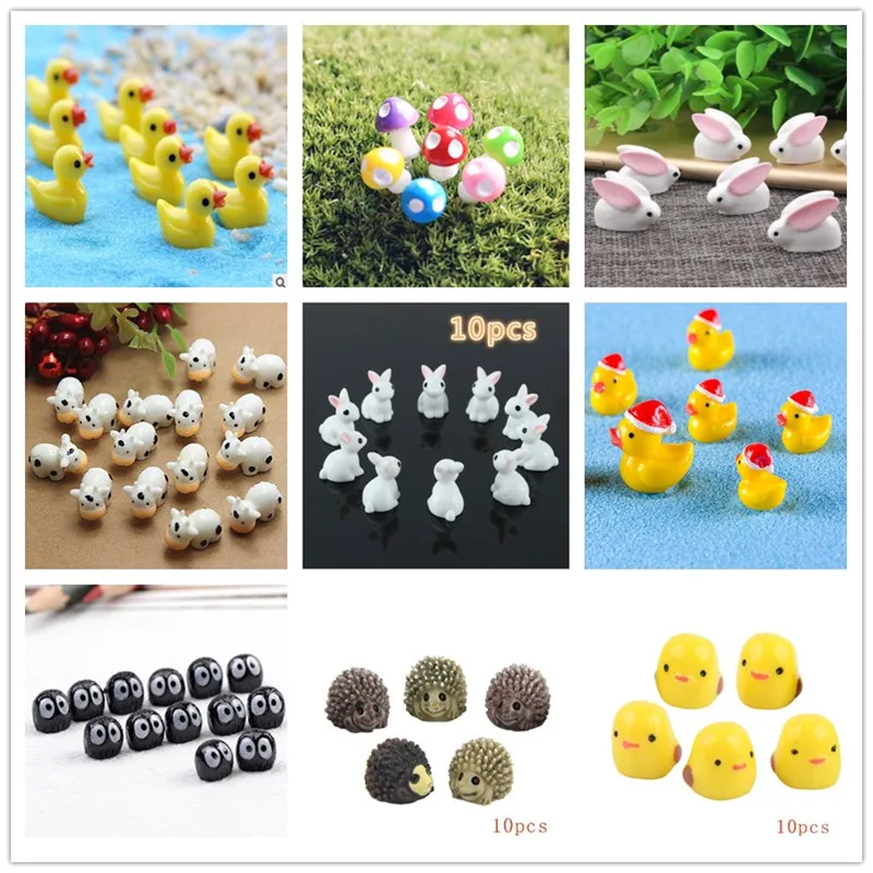10 sztuk/jeż i krowy/Cute Anim – Bonsai Garden Art recenzja i cena