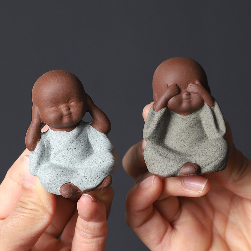 Y Ceramiczna Mini Mnich Figurk – Bonsai Garden Meaning recenzja i cena