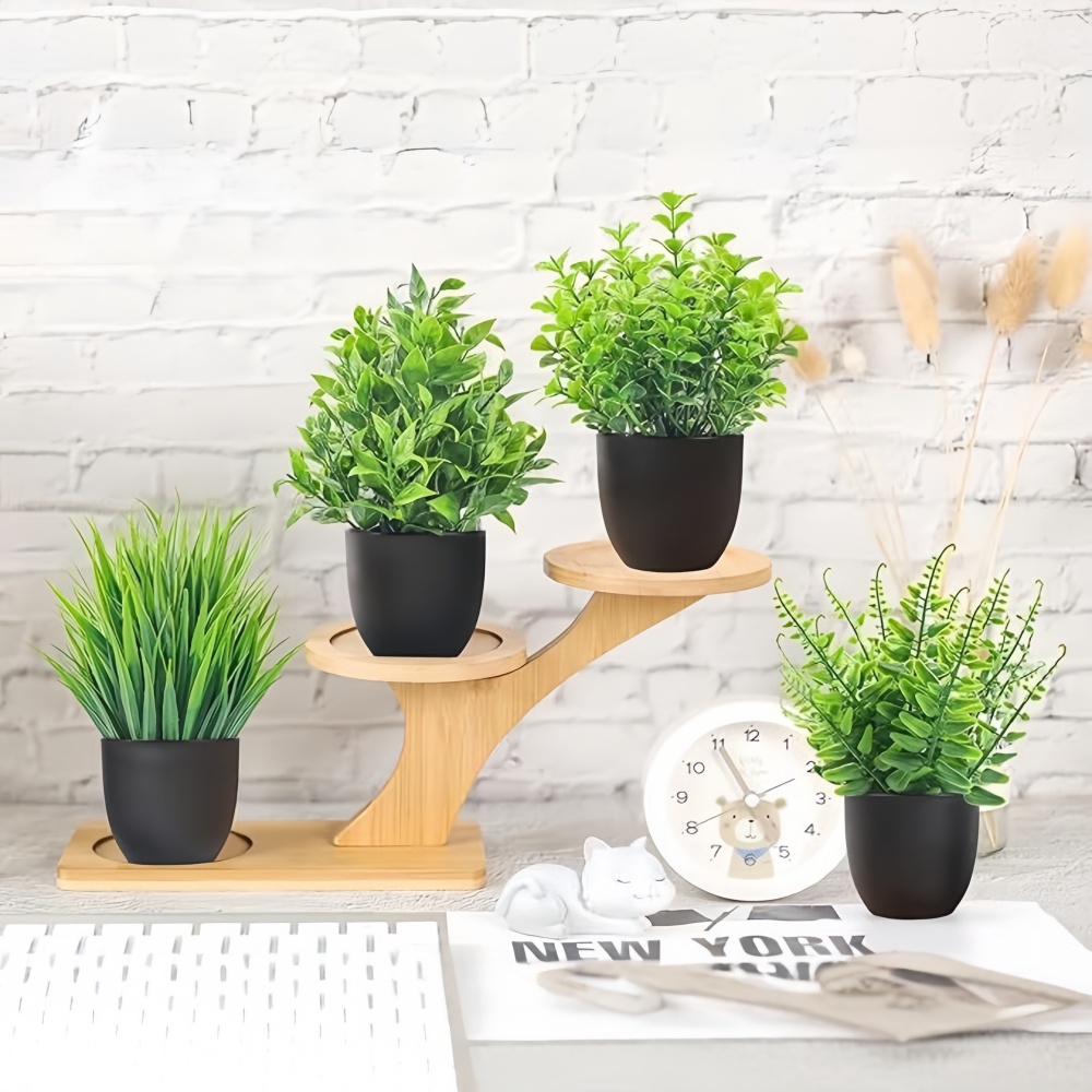 4 szt./zestaw Mini Sztuczne Ro – Bonsai Gardenia recenzja i cena