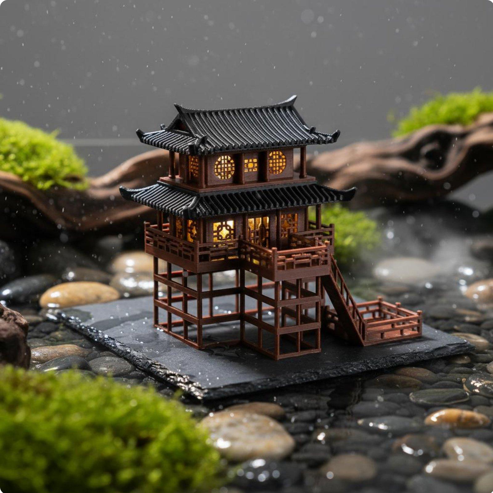 Plastikowa pagoda bonsai na st – Bonsai Garden Mini recenzja i cena
